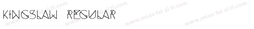 Kingslaw Regular字体转换